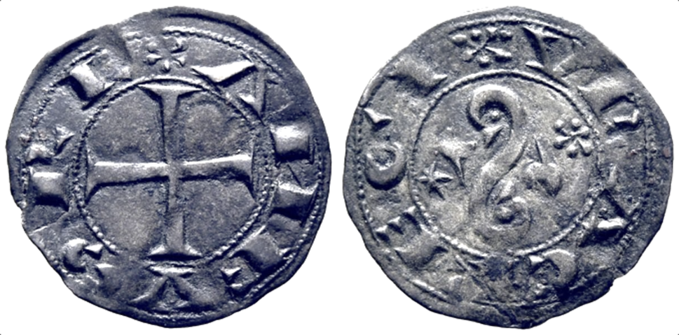 Imagen de la moneda Tipo 10. Dinero epigráfico de “Çamora” de los reyes unidos
