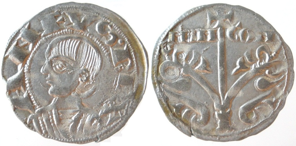 Imagen de la moneda Tipo [A3]. Dinero de la Emisión jaquesa del Árbol de la Vida