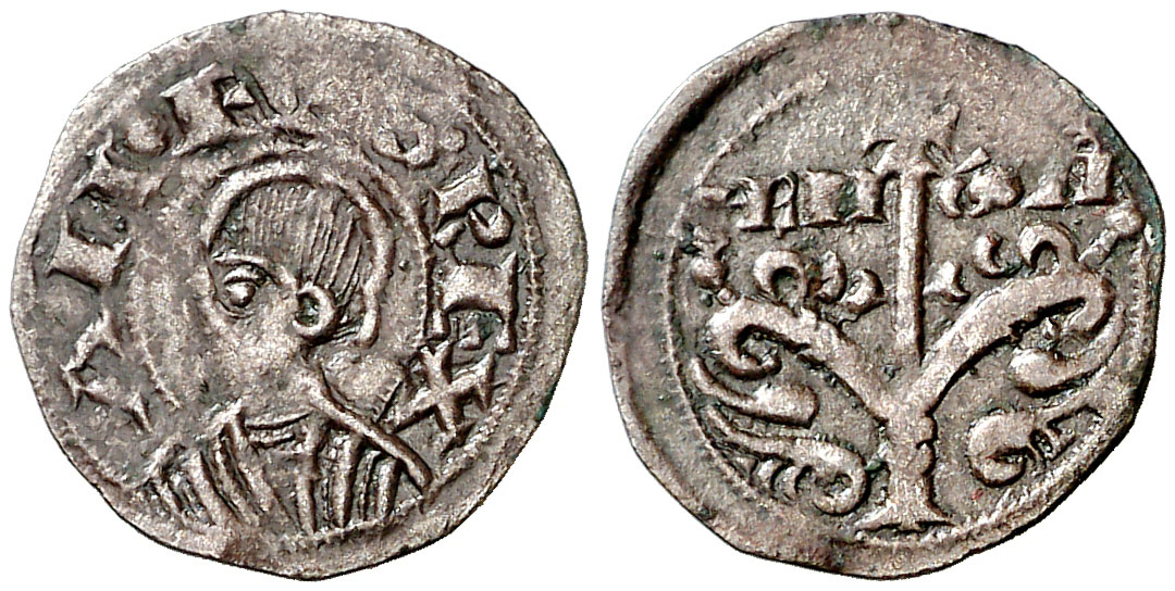 Imagen de la moneda Tipo [A4]. Meaja de la Emisión jaquesa del Árbol de la Vida