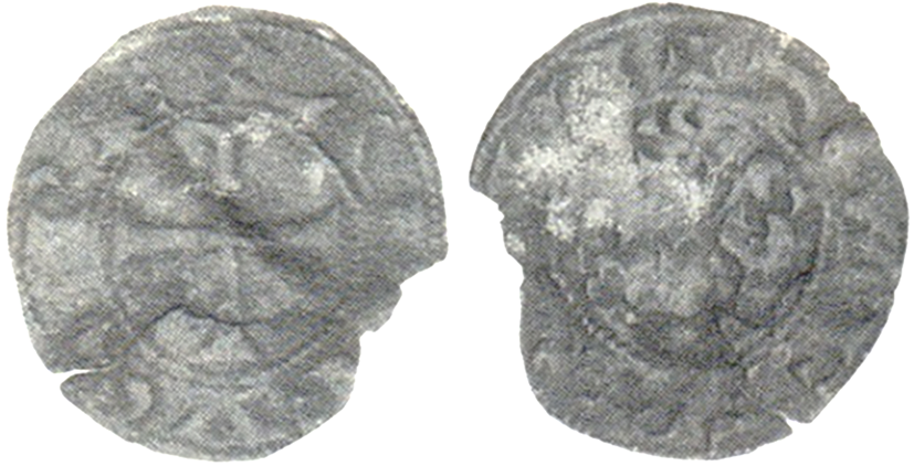 Imagen de la moneda Tipo 8. Dinero de las “Tres Eses”