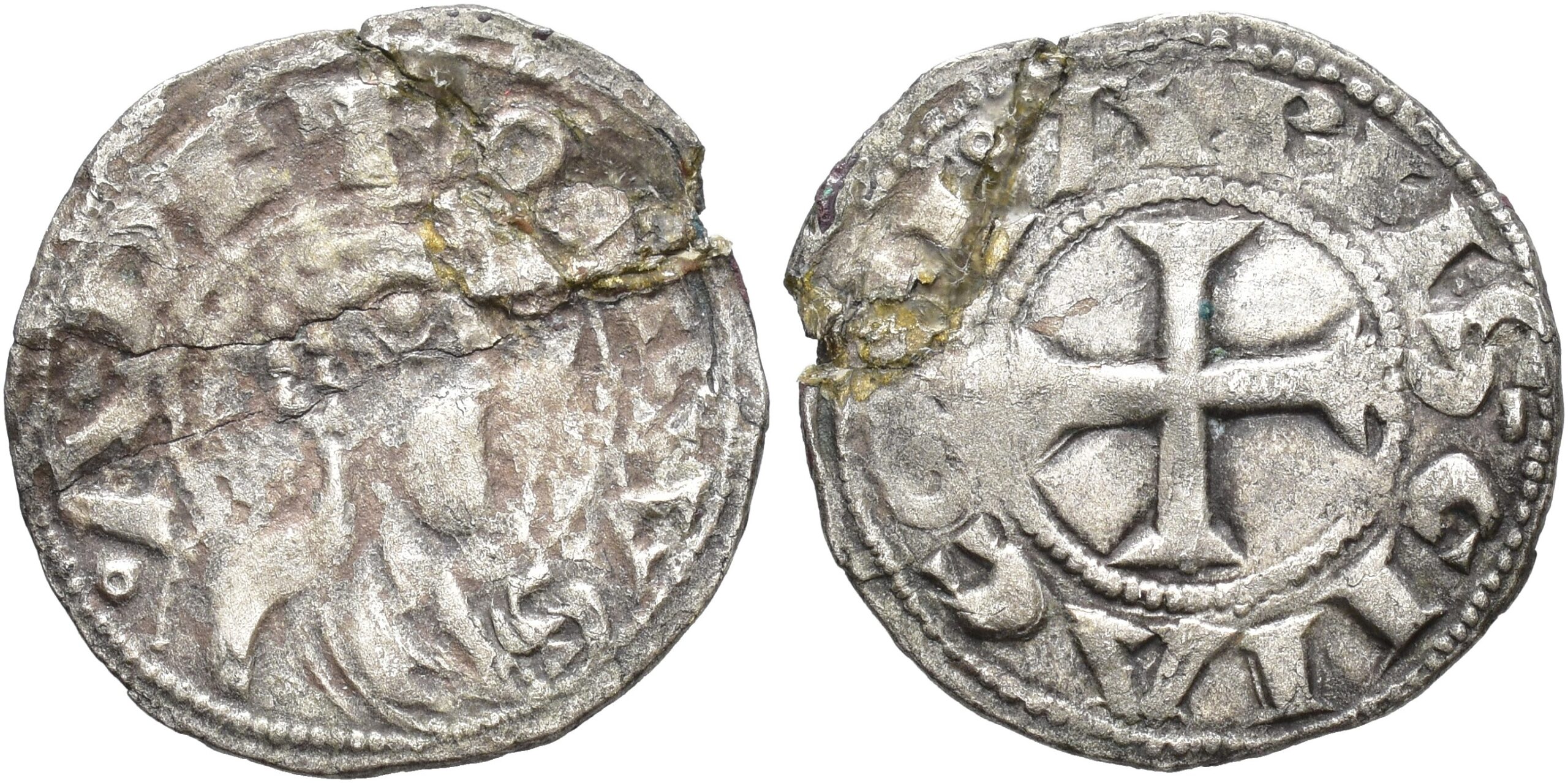 Imagen de la moneda Tipo 25. Dinero santiagués del busto de “Adefonsvs”