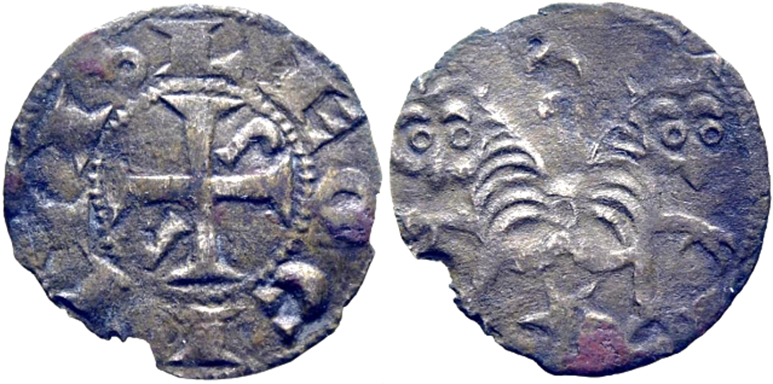 Imagen de la moneda Tipo 37. Dinero de los Leones Geminados