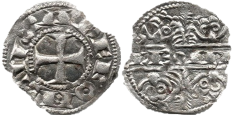 Imagen de la moneda Tipo 45. Meaja alfonsina de las Cuatro Cabezas de León