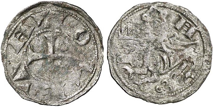 Imagen de la moneda Tipo 47. Dinero del León Coronado