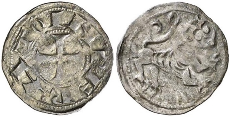 Imagen de la moneda Tipo 59. Dinero del León Dual