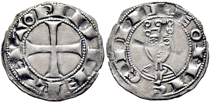 Imagen de la moneda Tipo 63. Dinero del Busto del Emperador