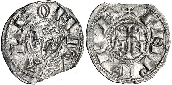 Imagen de la moneda Tipo 73. Meaja del Prótomo de León