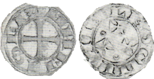 Imagen de la moneda Tipo 95. Dinero de la Segunda Emisión alfonsina de “Sahagún”