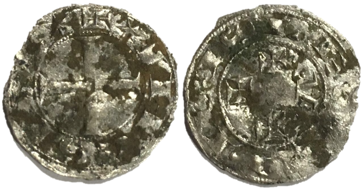 Imagen de la moneda Tipo 98. Dinero de la Cuarta Emisión “A”lfonsina de “Sahagún”