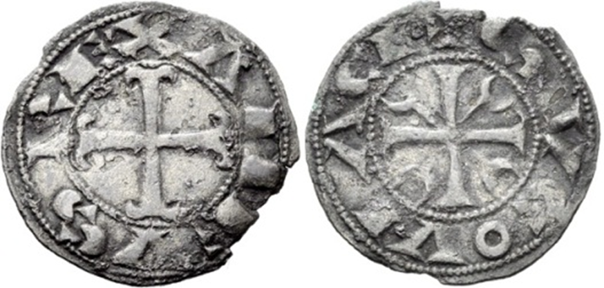 Imagen de la moneda Tipo 111. Dinero Segoviano de la Cruz de Lunas