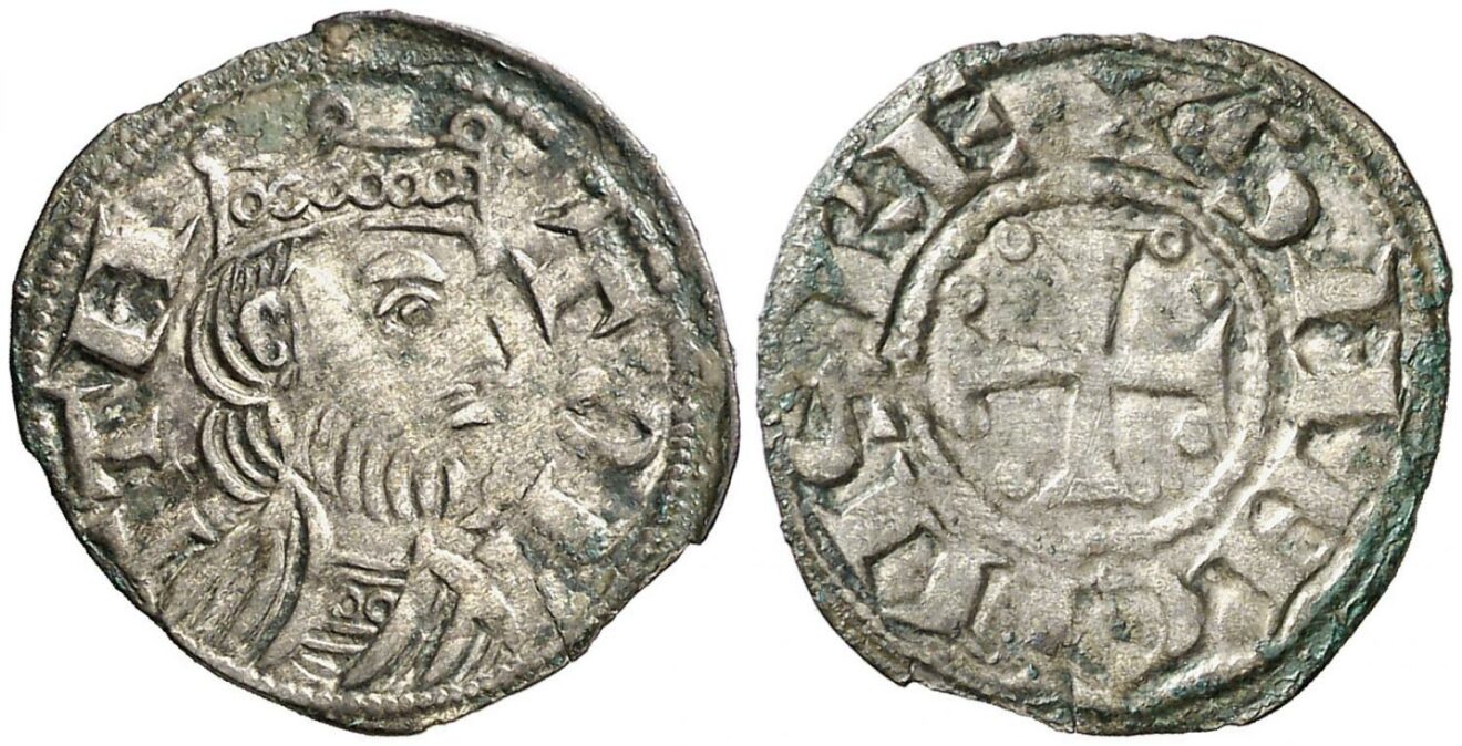 Imagen de la moneda Tipo 1. Dinero de “Sancivs Rex”