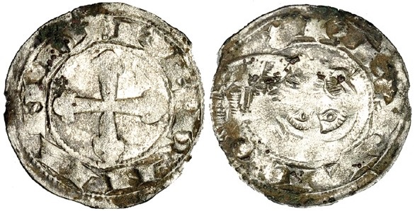 Imagen de la moneda Tipo 6. Dinero del Prótomo del León de Fernando II