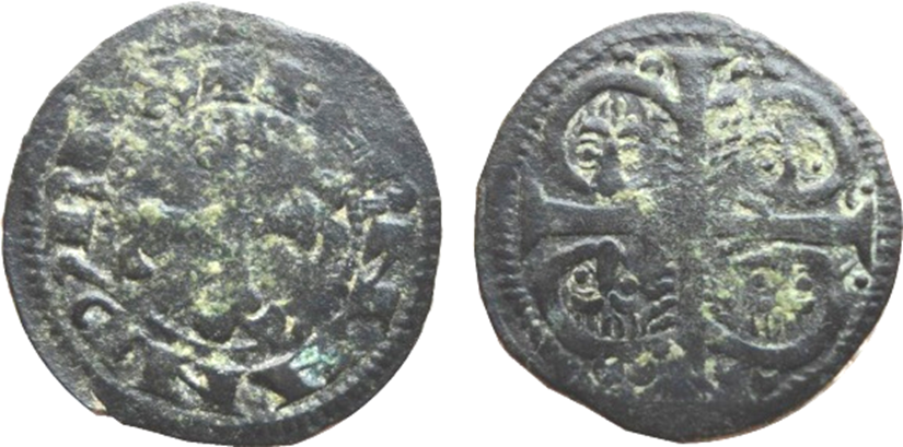 Imagen de la moneda Tipo 8. Dinero fernandino de las Cuatro Cabezas de León