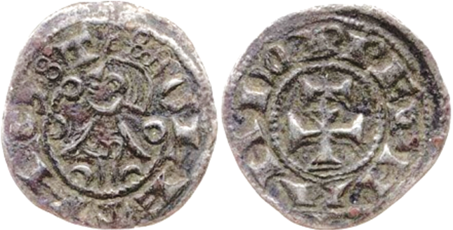 Imagen de la moneda Tipo 19. Meaja del Rey Fernando de “Los Toledos”