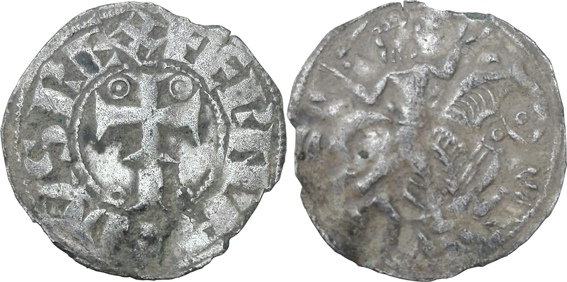 Imagen de la moneda Tipo 20. Dinero del Retorno del Rey Caballero sobre su Reino