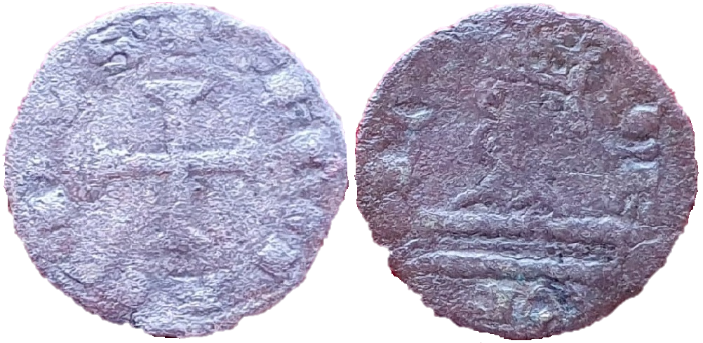 Imagen de la moneda Tipo 22. Meaja del Camino Jacobeo o del Sepulcro del Apóstol