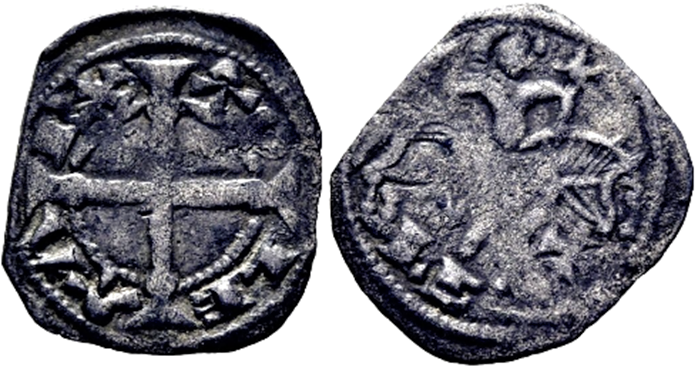 Imagen de la moneda Tipo 14. Meaja del Caballero Rey de Toledo