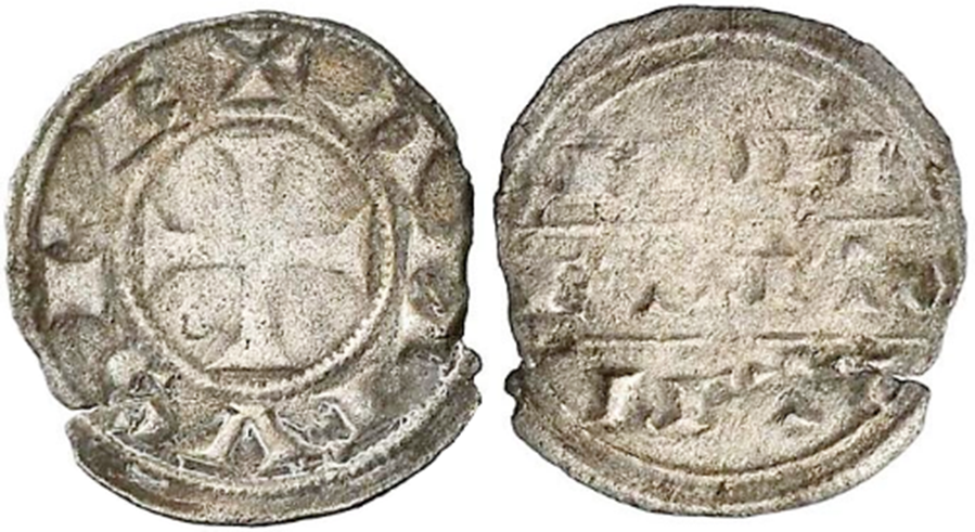 Imagen de la moneda Tipo 15. Dinero de la “Moneta Toleti – Moneda de Toledo”