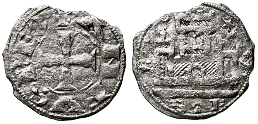 Imagen de la moneda Tipo 18. Dinero del Castillo de Tres Torres