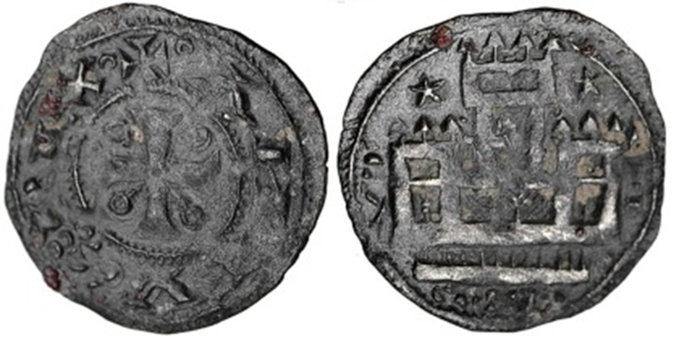 Imagen de la moneda Tipo 27. Meaja del Gran Castillo Castellano