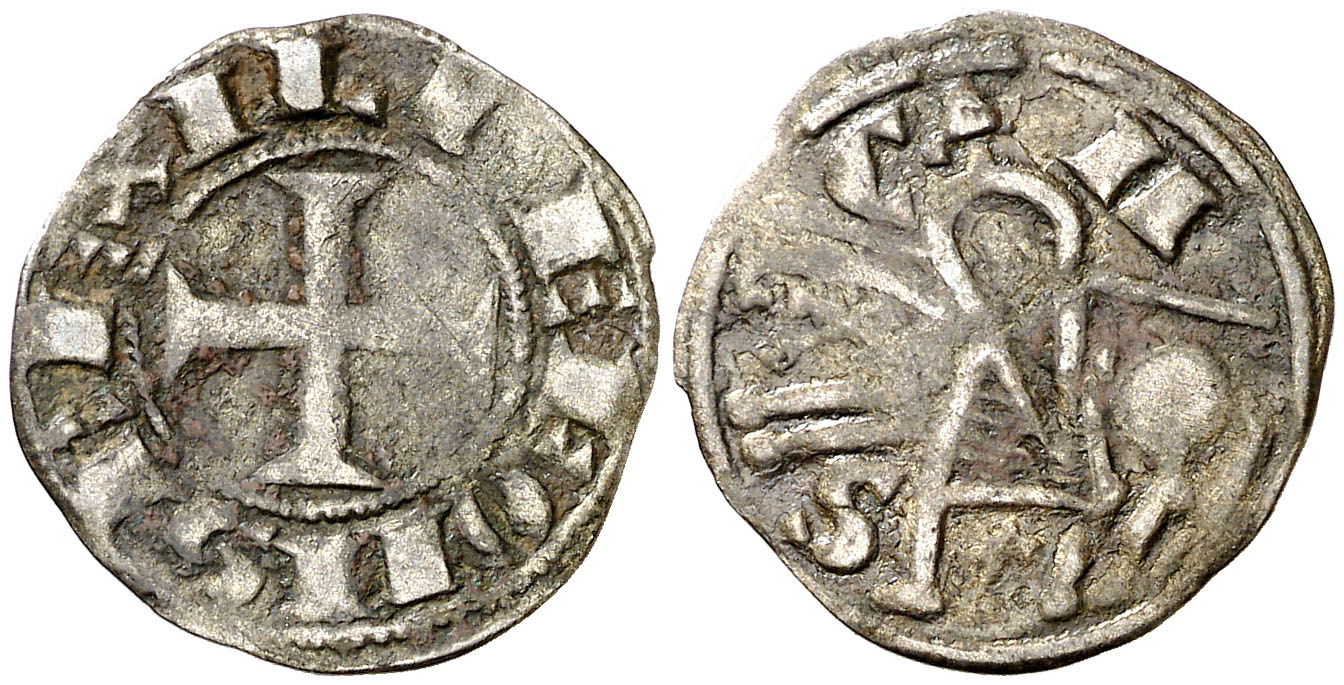 Imagen de la moneda Tipo 3. Dinero del Caballero Alfonso