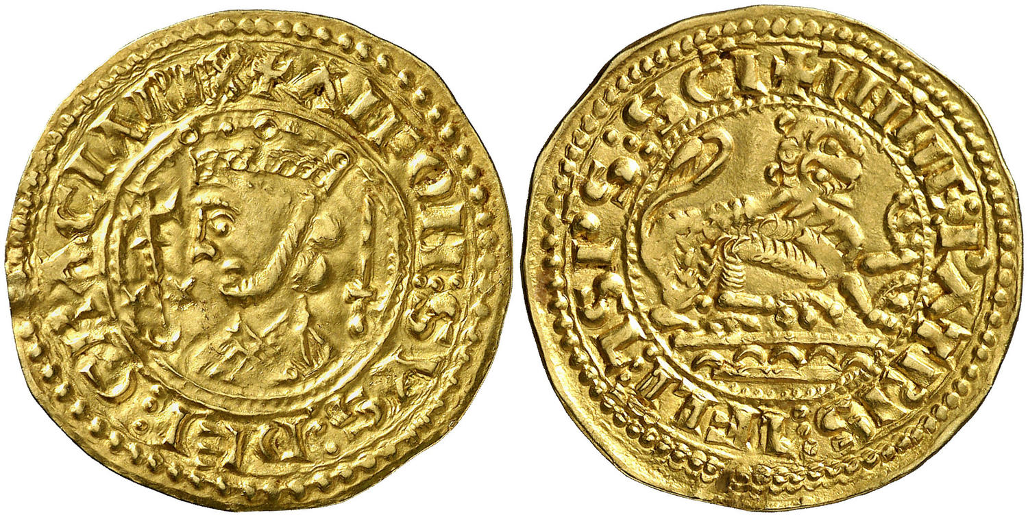 Imagen de la moneda Tipo 5. Maravedí o Morabetino de Oro del Rey Alfonso IX