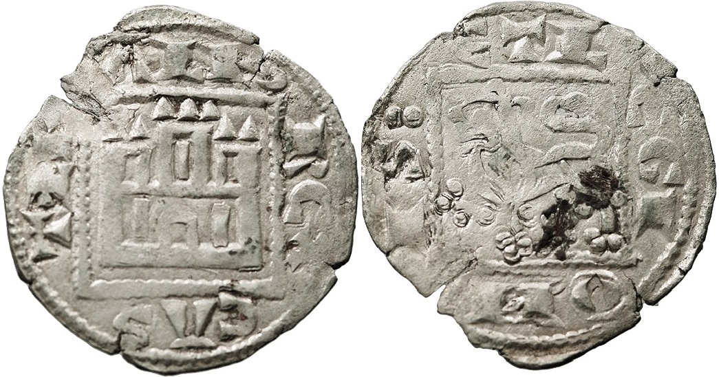 Imagen de la moneda Tipo 1. Dinero Burgalés alfonsí