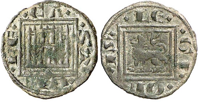 Imagen de la moneda Tipo 14. “Moneda de Cobre” Alfonsí, Pugesa