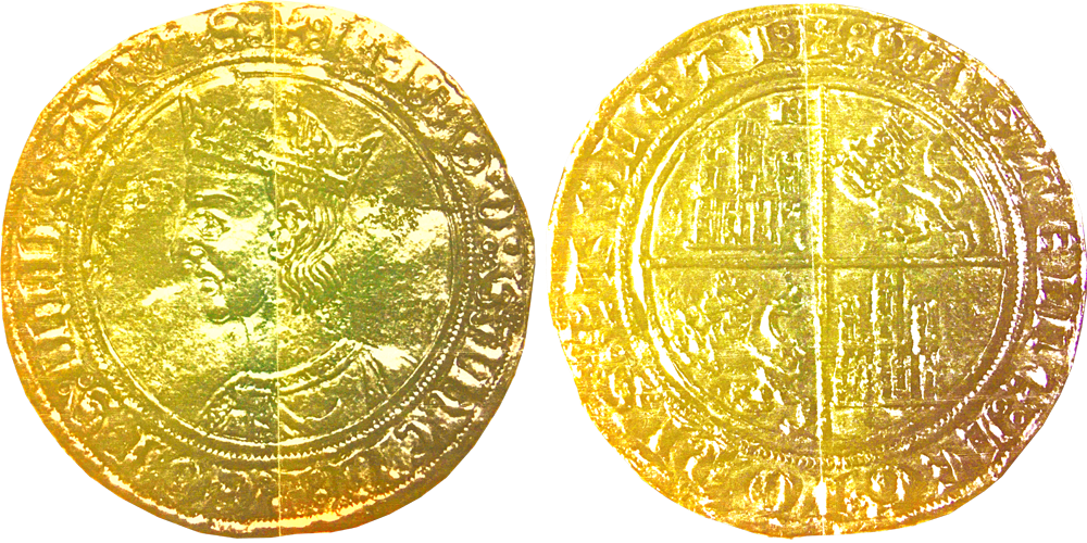 Imagen de la moneda Tipo 4. Dobla de Oro de busto del rey don Sancho IV