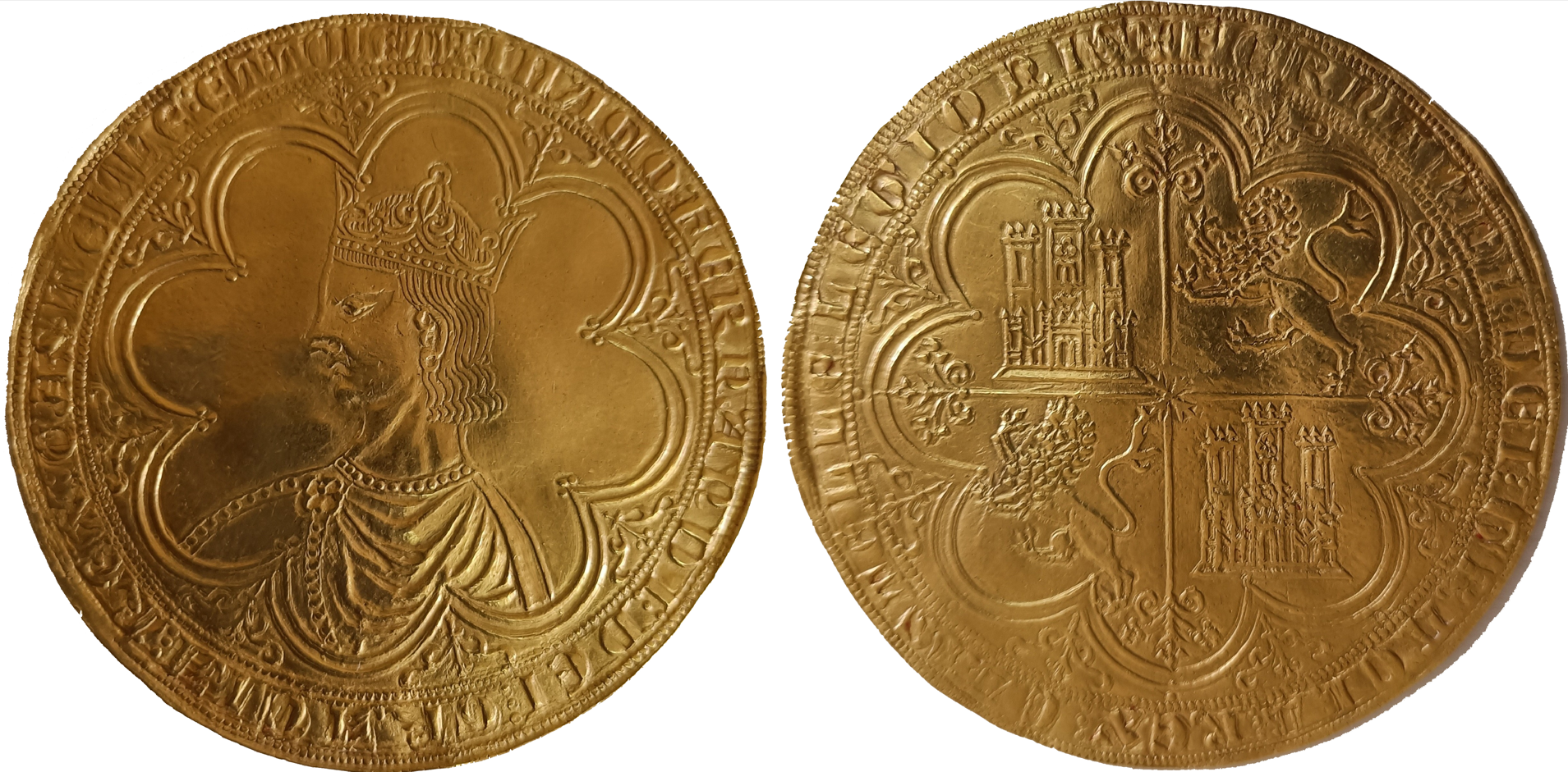 Imagen de la moneda Tipo 4. Gran Dobla fernandina de a Diaz doblas o Dupla Magna