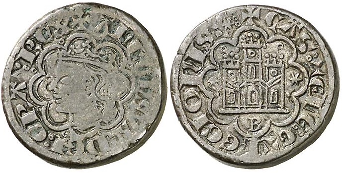 Imagen de la moneda Tipo9. Dineral o Moneda de a Dos Sueldos