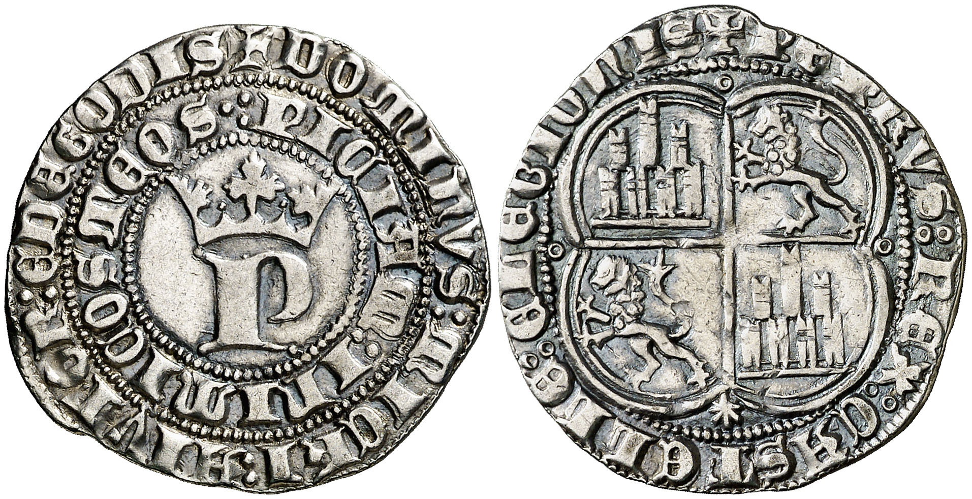 Imagen de la moneda Tipo 12. Real de Anagrama del rey Pedro