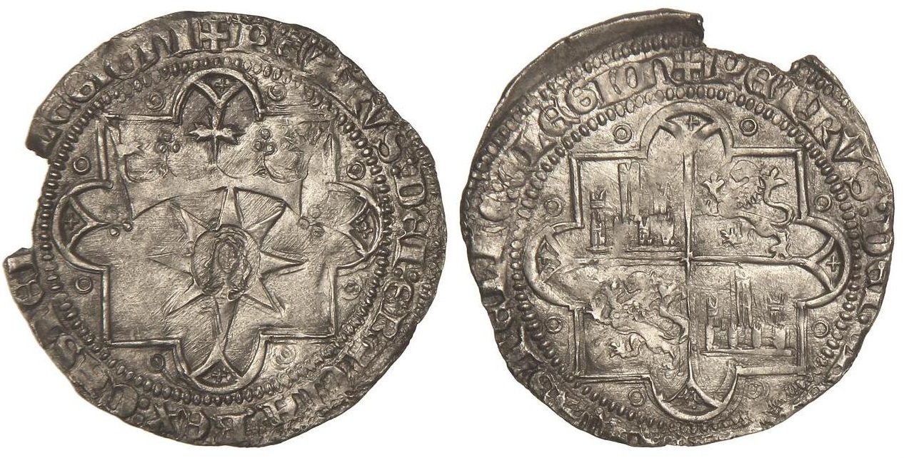 Imagen de la moneda Tipo 16. Moneda patrón y divisional de plata acuñada en Carmona