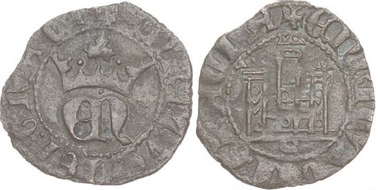 Imagen de la moneda Tipo 4. Tercio de Real de Vellón con “EN” Coronadas