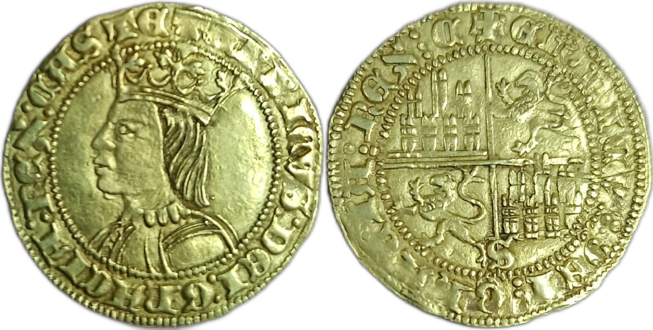 Imagen de la moneda Tipo 8. Dobla de busto de a 35 maravedís