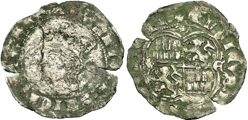 Imagen de la moneda Tipo 10. Real de vellón con busto de rey de perfil