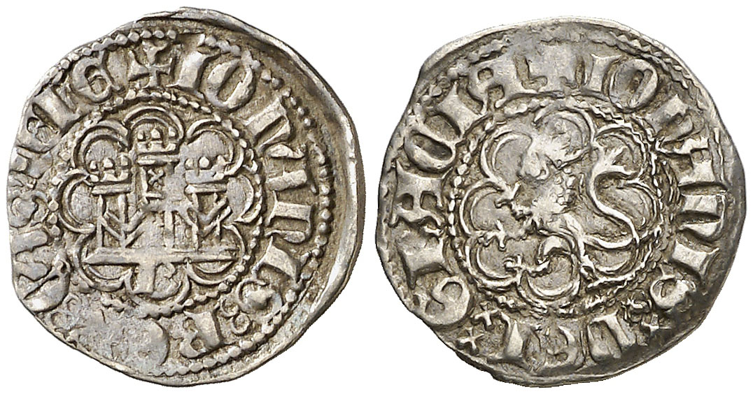 Imagen de la moneda Tipo 4. Sexto de Real con Castillo y León