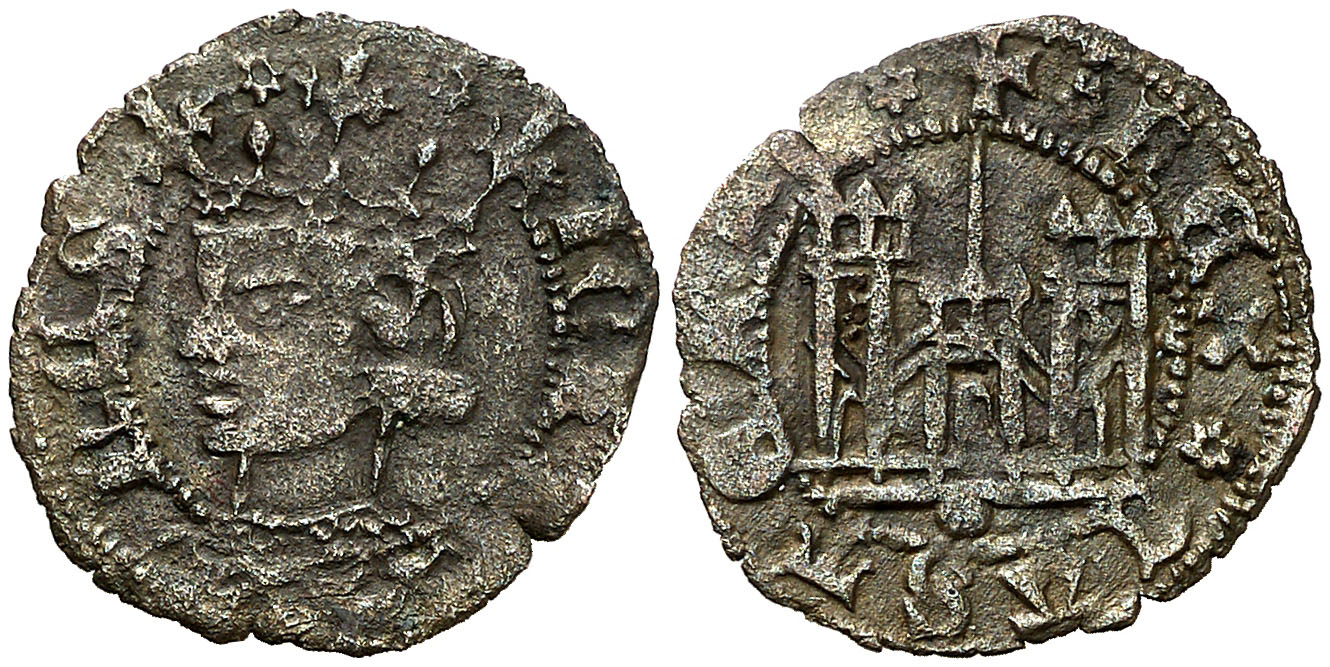 Imagen de la moneda Tipo 5. Dinero coronado coruñés