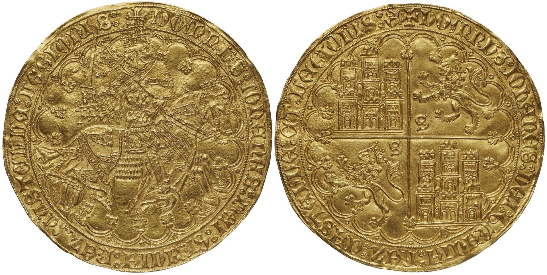 Imagen de la moneda Tipo 9. Gran dobla ecuestre de a 20 doblas