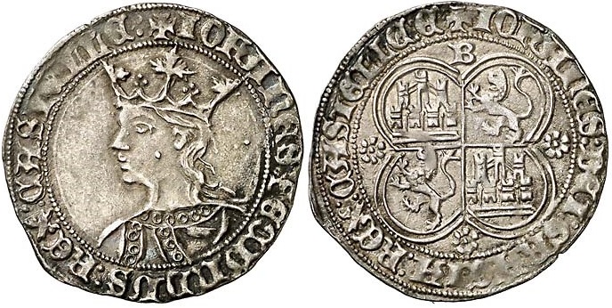 Imagen de la moneda Tipo 12. Real de plata con Busto de rey coronado