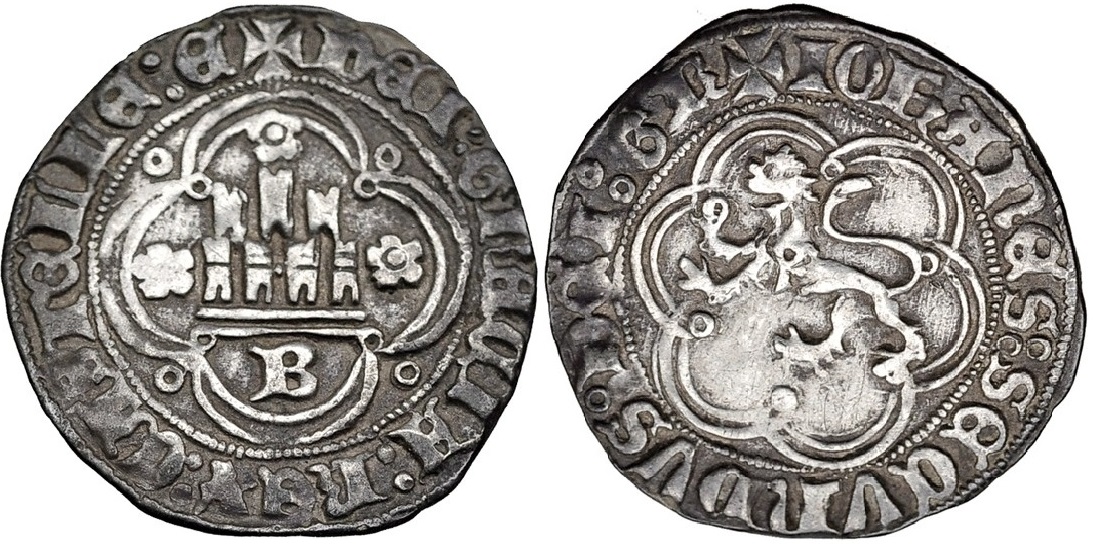 Imagen de la moneda Tipo 13. Medio Real de Castillo y León