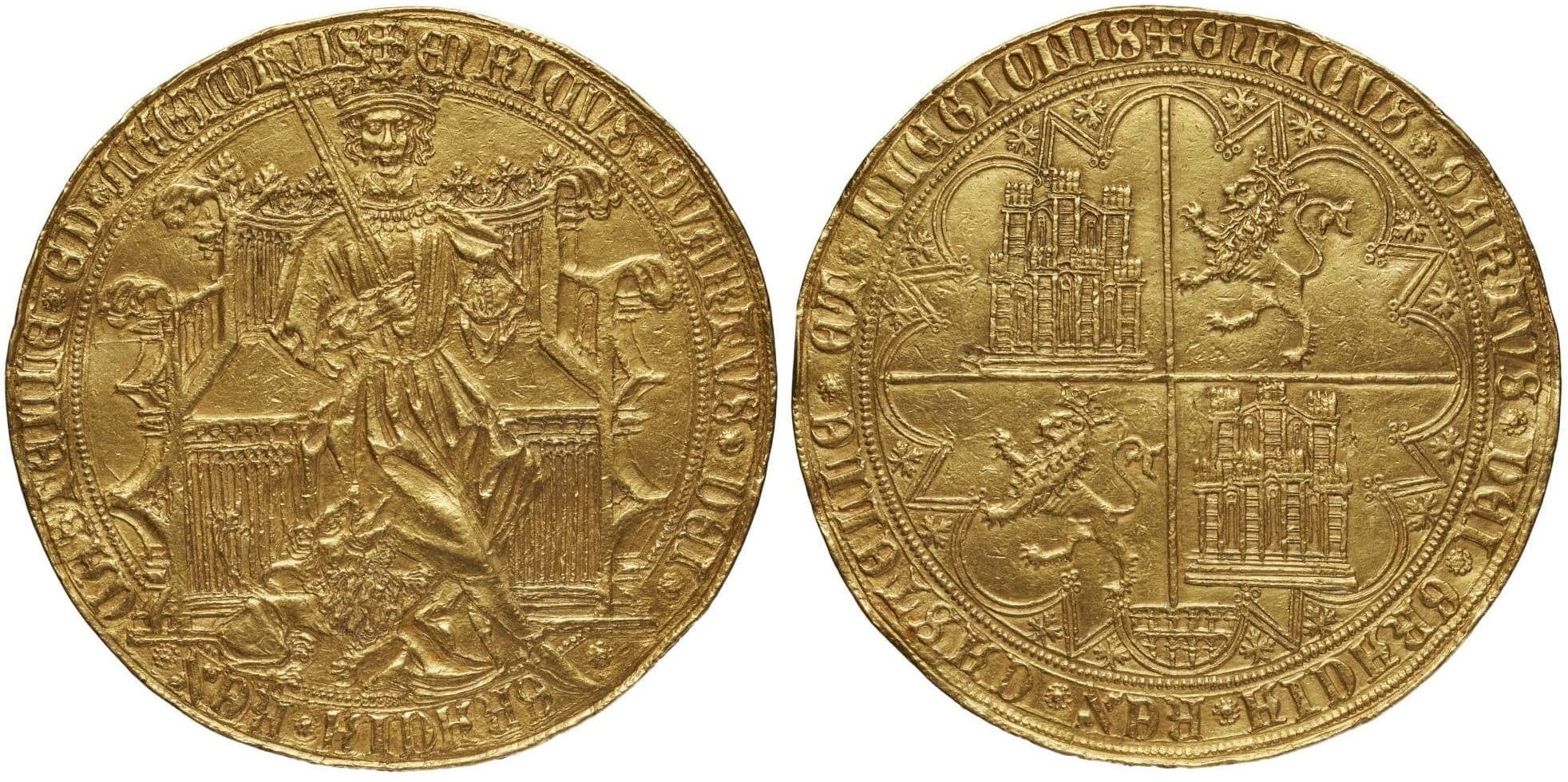 Imagen de la moneda Tipo 5. Gran Enrique de oro de a 50 Enriques