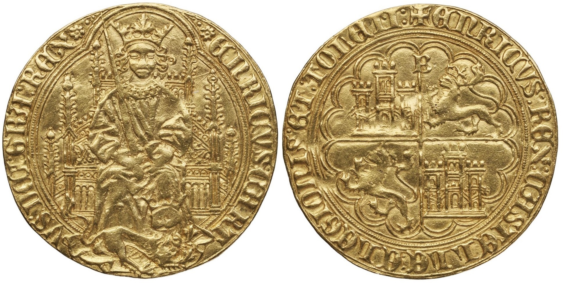 Imagen de la moneda Tipo 7. Enrique de oro de a 5 Enriques