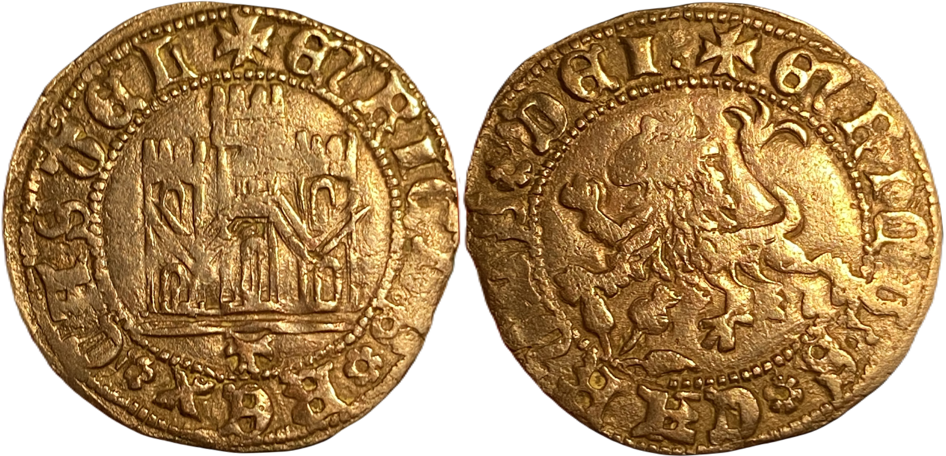 Imagen de la moneda Tipo 22. Maravedí de vellón con castillo y león del Ordenamiento de Madrid de 1462