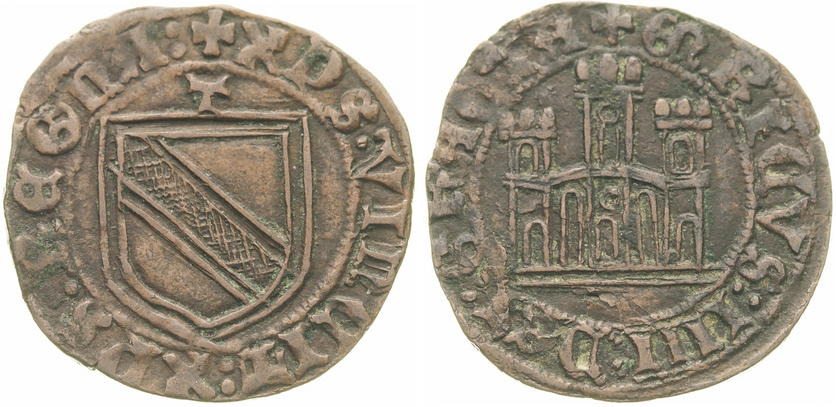 Imagen de la moneda Tipo 26. Blanca de la Banda de vellón