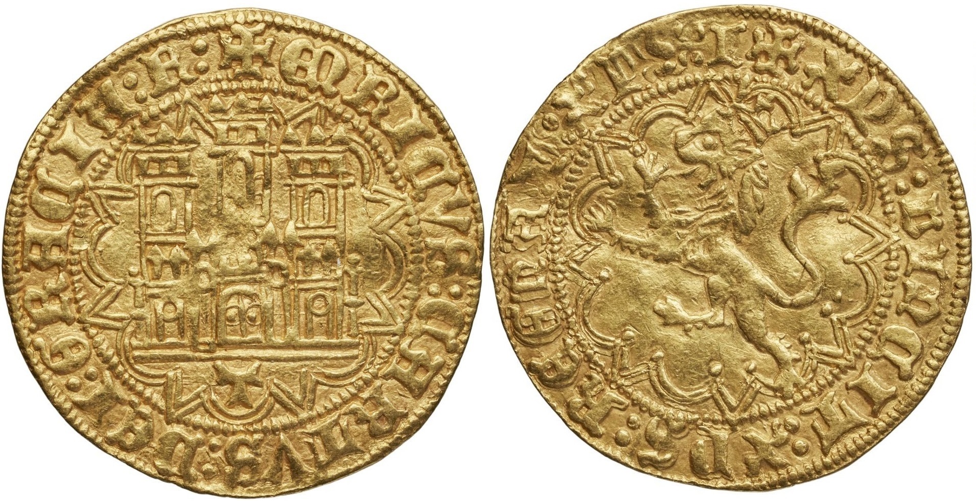 Imagen de la moneda Tipo 28. Enrique Castellano de oro