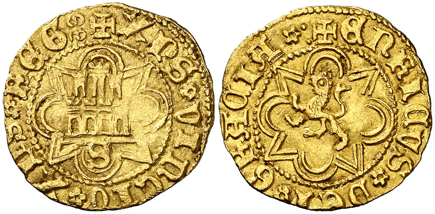 Imagen de la moneda Tipo 29. Medio Enrique Castellano de oro