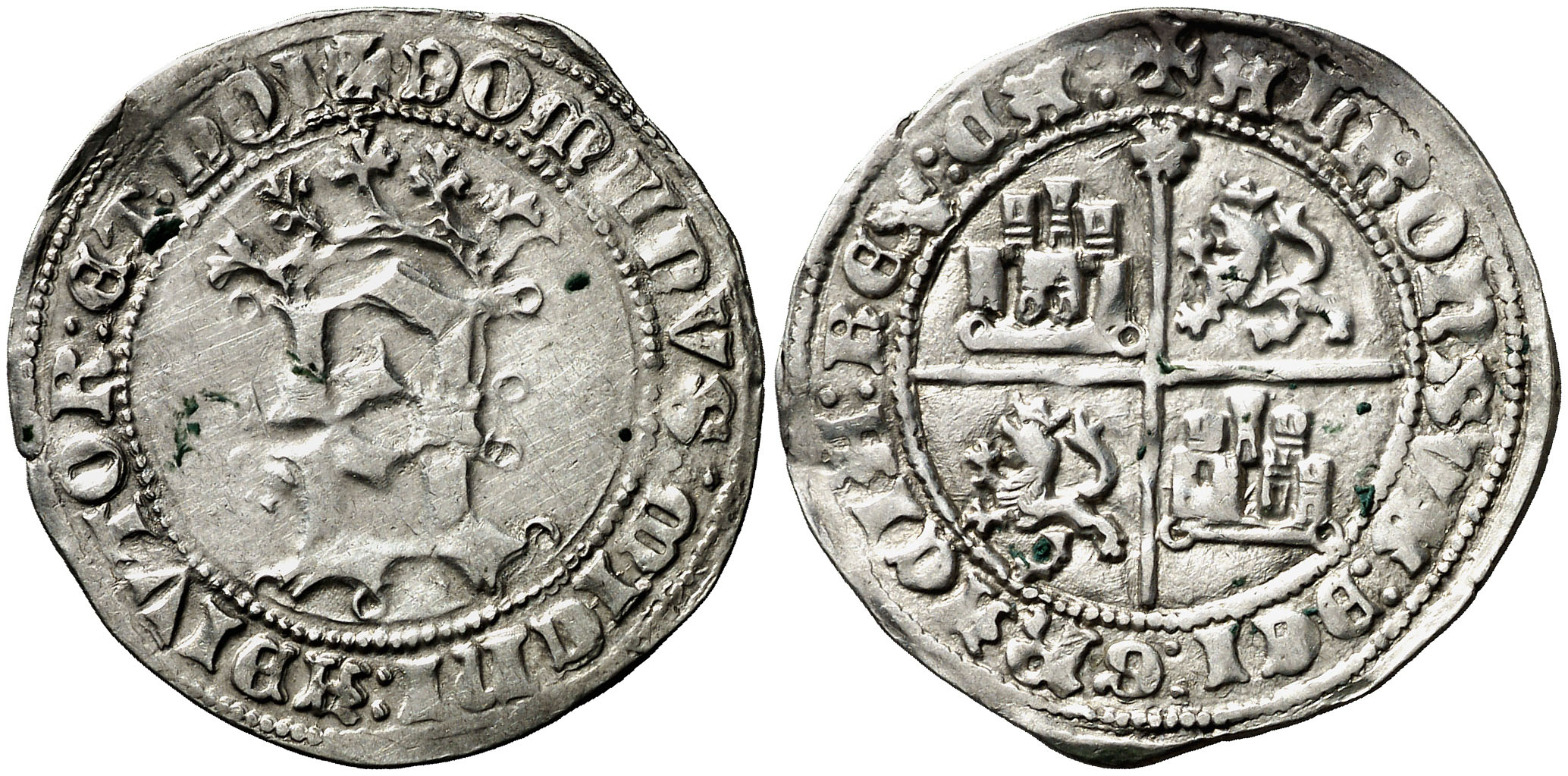 Imagen de la moneda Tipo 7. Real de “A” monogramática Coronada