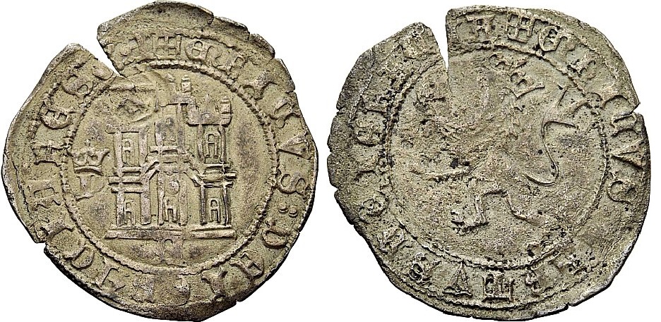 Imagen de la moneda Tipo 5. Maravedí enriqueño del Ordenamiento de Madrid de 1462, con letra “P” Coronada