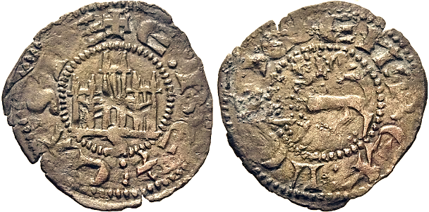 Tipo 1. Atribuido al Infante Enrique, el Senador. Dinero de “E Rex Caste/E Rex Legio” - Imagen 17